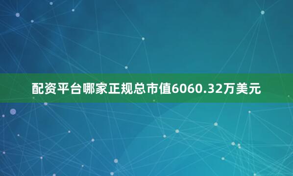 配资平台哪家正规总市值6060.32万美元