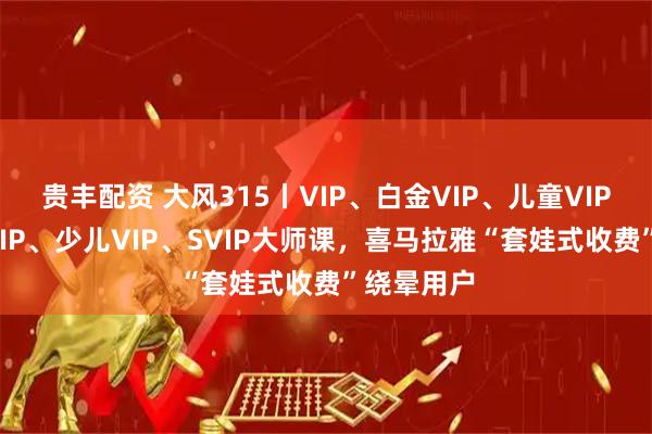 贵丰配资 大风315丨VIP、白金VIP、儿童VIP、儿童SVIP、少儿VIP、SVIP大师课，喜马拉雅“套娃式收费”绕晕用户