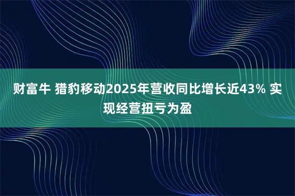 财富牛 猎豹移动2025年营收同比增长近43% 实现经营扭亏为盈