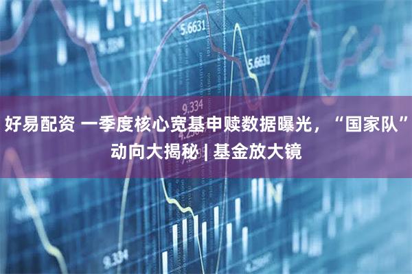 好易配资 一季度核心宽基申赎数据曝光，“国家队”动向大揭秘 | 基金放大镜